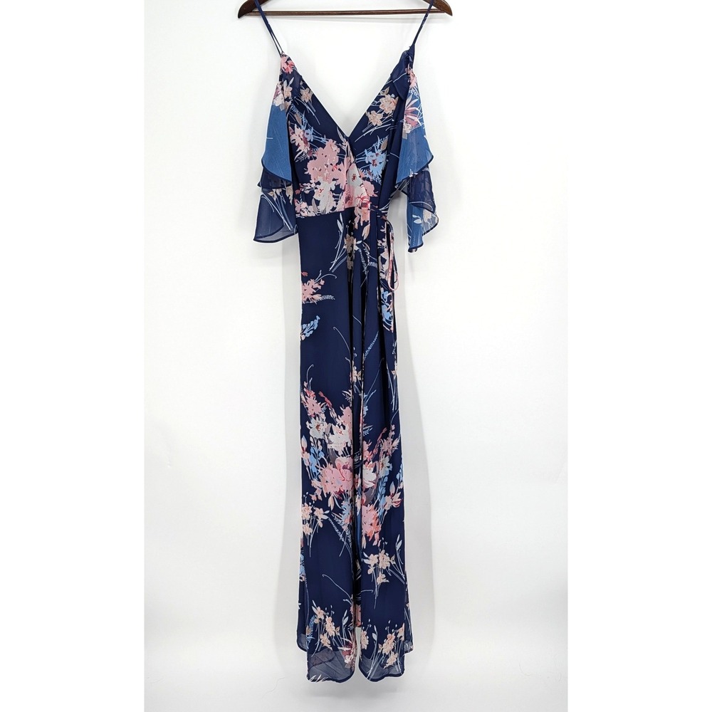 Yumi Kim Endless Love Maxi Dress Botanical Garden Navy Floral Size M NWT